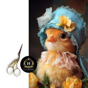 Adorable Chick Bonnet Spring Crafts Decoupage Tissue Paper