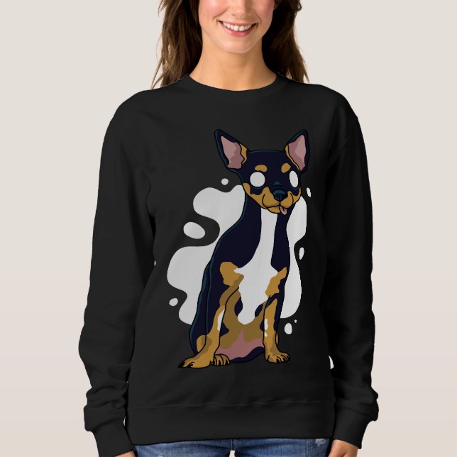 Adorable Chihuahua Dog Funny Chihuahua Sweatshirt (Front)