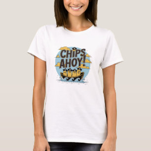 Adorable Chip Graphics for Snack Lovers T-Shirt