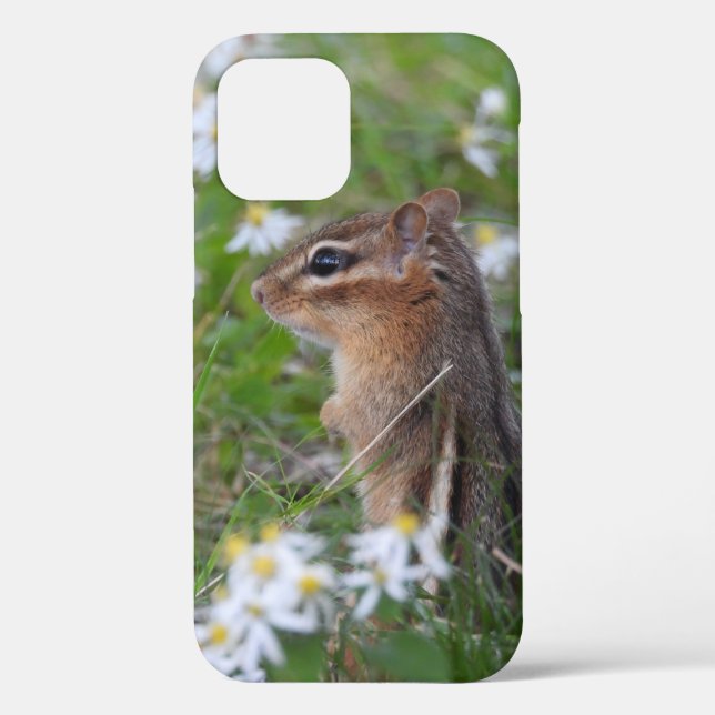 Adorable Chipmunk in flowers Case-Mate iPhone Case (Back)