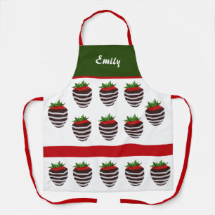 Adorable Chocolate Covered Strawberry Apron