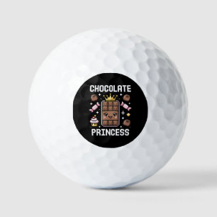 Adorable Chocolate Royalty Cute Kawaii Dessert Can Golf Balls