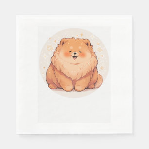 Adorable Chow Chow Classic T-Shirt (7) Napkin