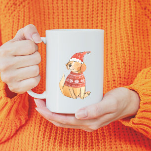 Adorable Christmas Dog Mug