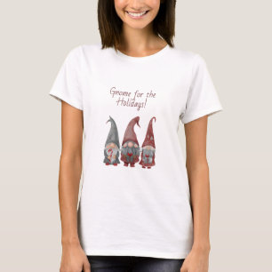 Adorable Christmas Gnomes with Holiday Cheer T-Shirt