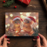 Adorable Christmas Mice  Postcard<br><div class="desc">This design was created through digital art. It may be personalised by clicking the customise button and changing the photo, colour, adding a name, initials or your favourite words. Contact me at colorflowcreations@gmail.com if you with to have this design on another product. See more of my creations or follow me...</div>