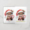 Adorable Christmas Otter in Santa Hat With Candy  