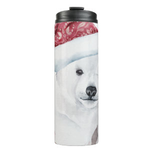 Adorable Christmas Polar Bear Thermal Tumbler