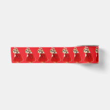 Adorable Christmas Shih Tzu Dog in Red Dress