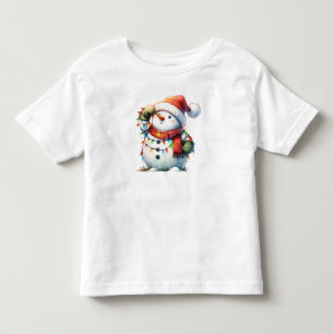 Adorable Christmas Snowman Baby Bodysuit