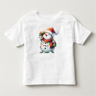 Adorable Christmas Snowman Baby Bodysuit