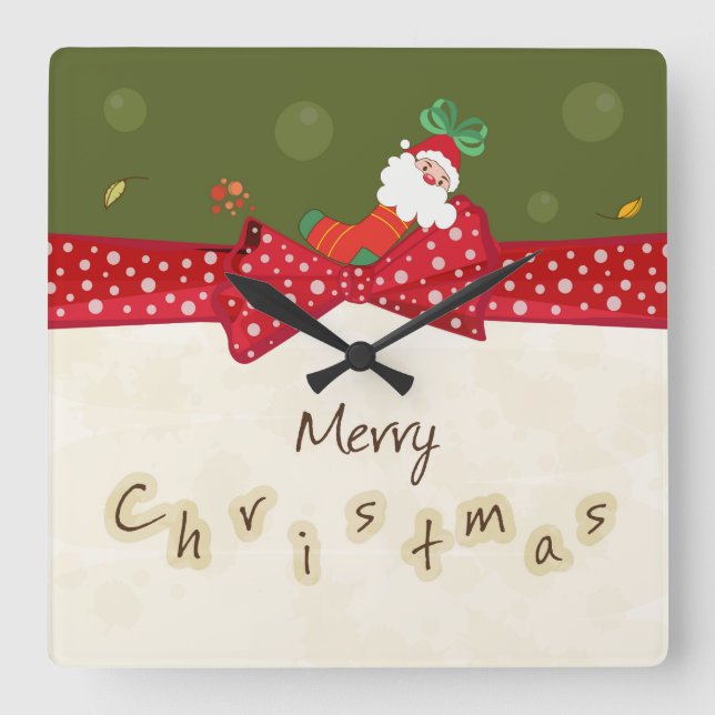 Adorable Christmas Wall Clock (Front)