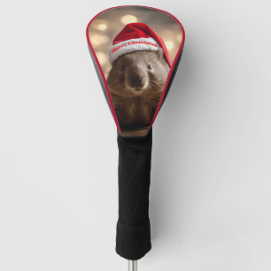 Adorable Christmas Wombat, Golf Head Cover