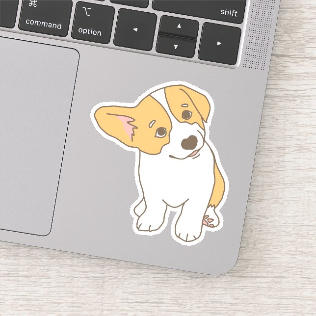 Adorable Cocked Ear Welsh Corgi Drawing (Detail)