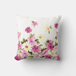 Adorable Colourful Girly Blooming Flowers Cushion