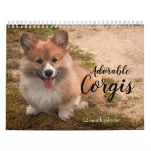 Adorable Corgi Dogs 2027 Calendar