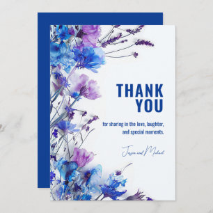 💍 Adorable Cornflower Dreams Thank You Card