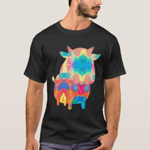 Adorable Cow Amp Cute Baby Calf Cow Painting T-Shirt