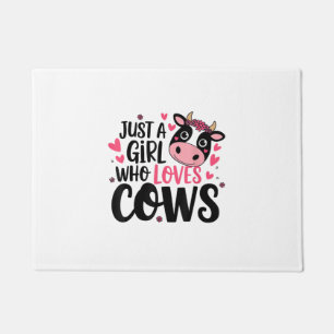 Adorable Cow Lover Design Doormat