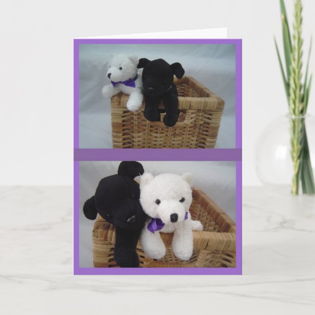 Adorable Cuddly Animal Birthday Card (Front)