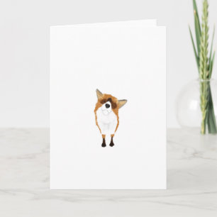 Adorable Curious Fox Greeting Card