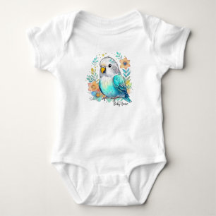 Adorable Custom Baby Budgie Bodysuit