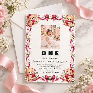 Adorable Custom Birthday Invitation with Photo