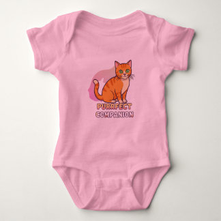 "Adorable Custom Cat Baby T-Shirt – Personalised Baby Bodysuit