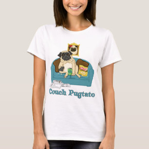 Adorable Customisable Couch Pugtato Tees, Gifts T-Shirt
