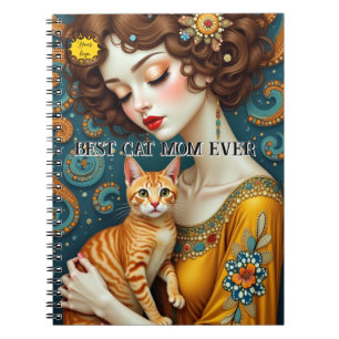 Adorable cute Cat Lover mama Notebook