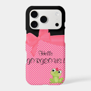 Adorable Cute Frog on Polka Dots-Hello Gorgeous