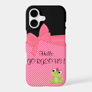 Adorable Cute Frog on Polka Dots-Hello Gorgeous