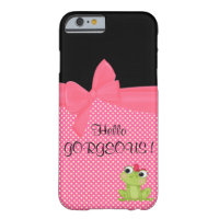 Adorable Cute Frog on Polka Dots-Hello Gorgeous
