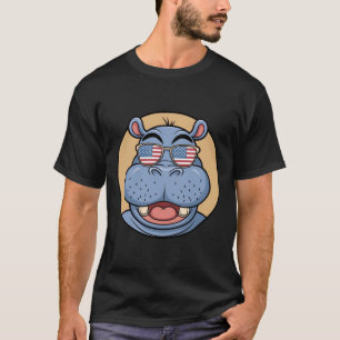 Adorable Cute Happy Baby Pygmy Hippo Moo Deng T-Shirt