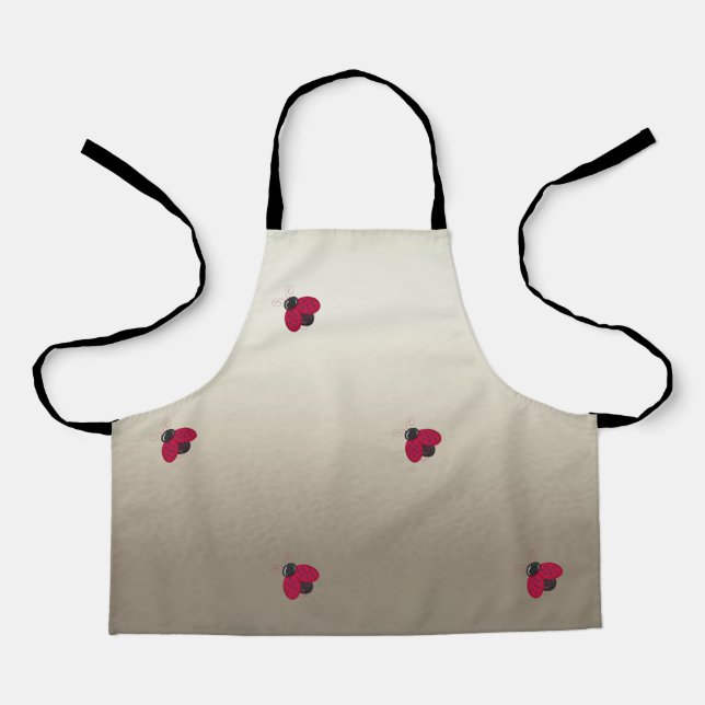 Adorable Cute ,Ladybugs,Luminous-Personalised Apron (Front)