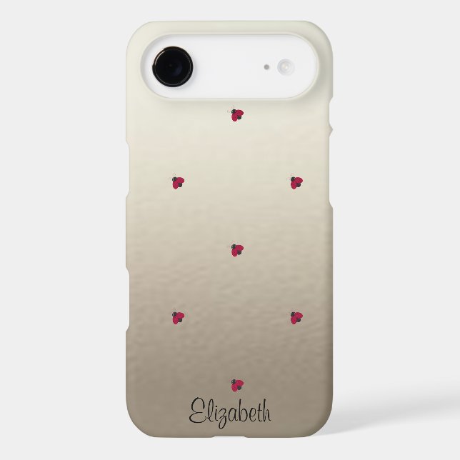 Adorable Cute ,Ladybugs,Luminous-Personalised Case-Mate iPhone Case (Back)