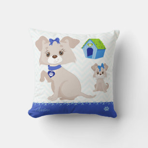 Adorable Cute Mummy Dog with Puppy Cushion