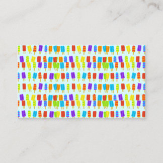 Adorable cute summer popsicles icecream kawaii  le business card