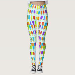 Adorable cute summer popsicles icecream kawaii  leggings