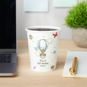 Adorable Cute Teddy Bear Baby Shower Paper Cups