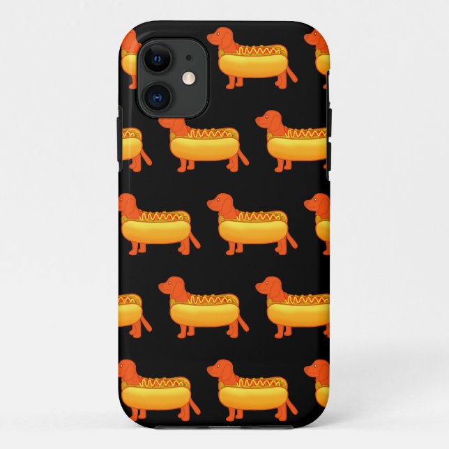 Adorable Dachshund Hot Dog Case-Mate iPhone Case (Back)