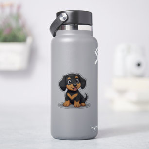 Adorable Dachshund Kawaii, Heartwarming Pup, Small