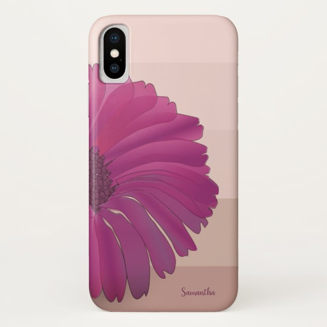 Adorable Daisy,Flower,Stripes   -Personalised Case-Mate iPhone Case (Back)