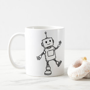 Adorable Dancing Robot Mug