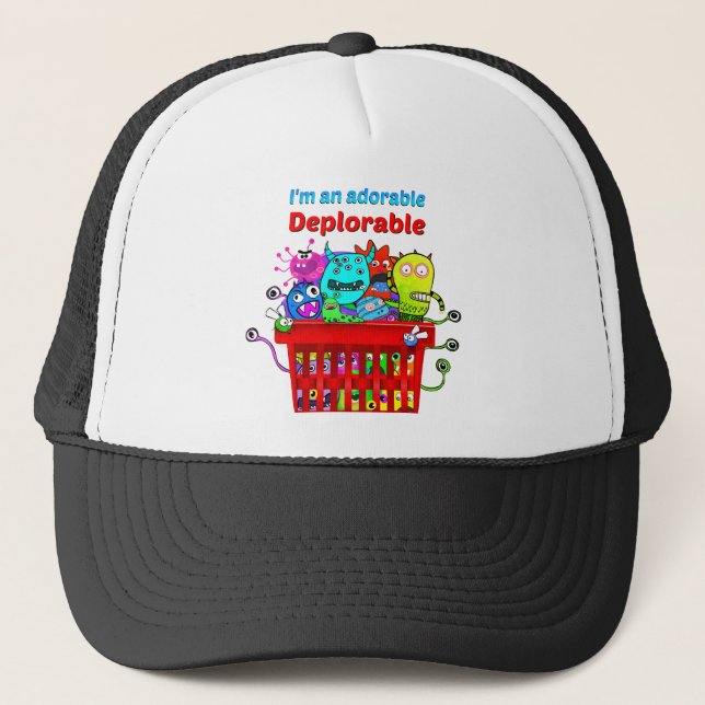 Adorable Deplorable, Basket of Deplorables Trucker Hat (Front)