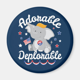 Adorable Deplorable Elephant Trump 2016 Magnet