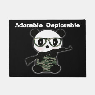 Adorable Deplorable Panda Bear Doormat