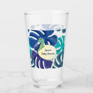 Adorable Dinosaur Baby Shower Glass
