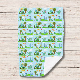 Adorable Dinosaur Golf Kids Pattern Golf Towel