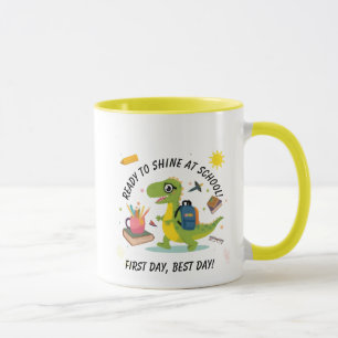 Adorable Dinosaur School Mug – First Day, Best Day